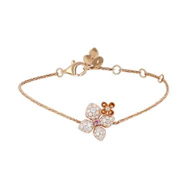Chaumet Hortensia bracelet in pink gold, diamonds and pink sapphire