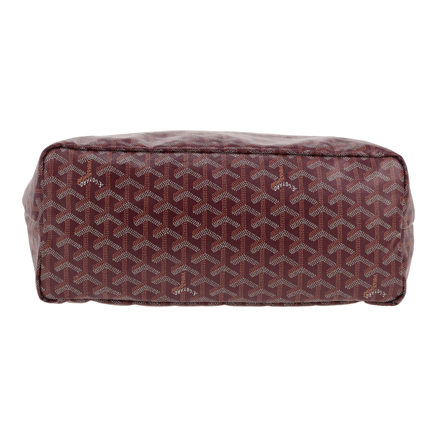 Goyard  Saint-Louis shopping bag  in purple Goyard canvas  and purple leather - Detail D1