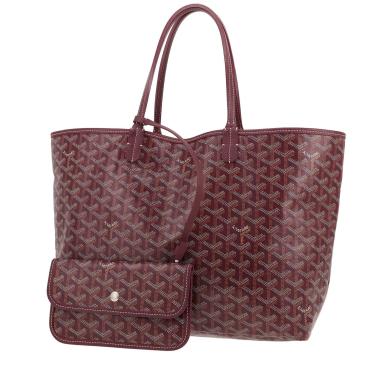 Bolso Cabás Goyard  Saint-Louis en tela Goyardine violeta y cuero violeta