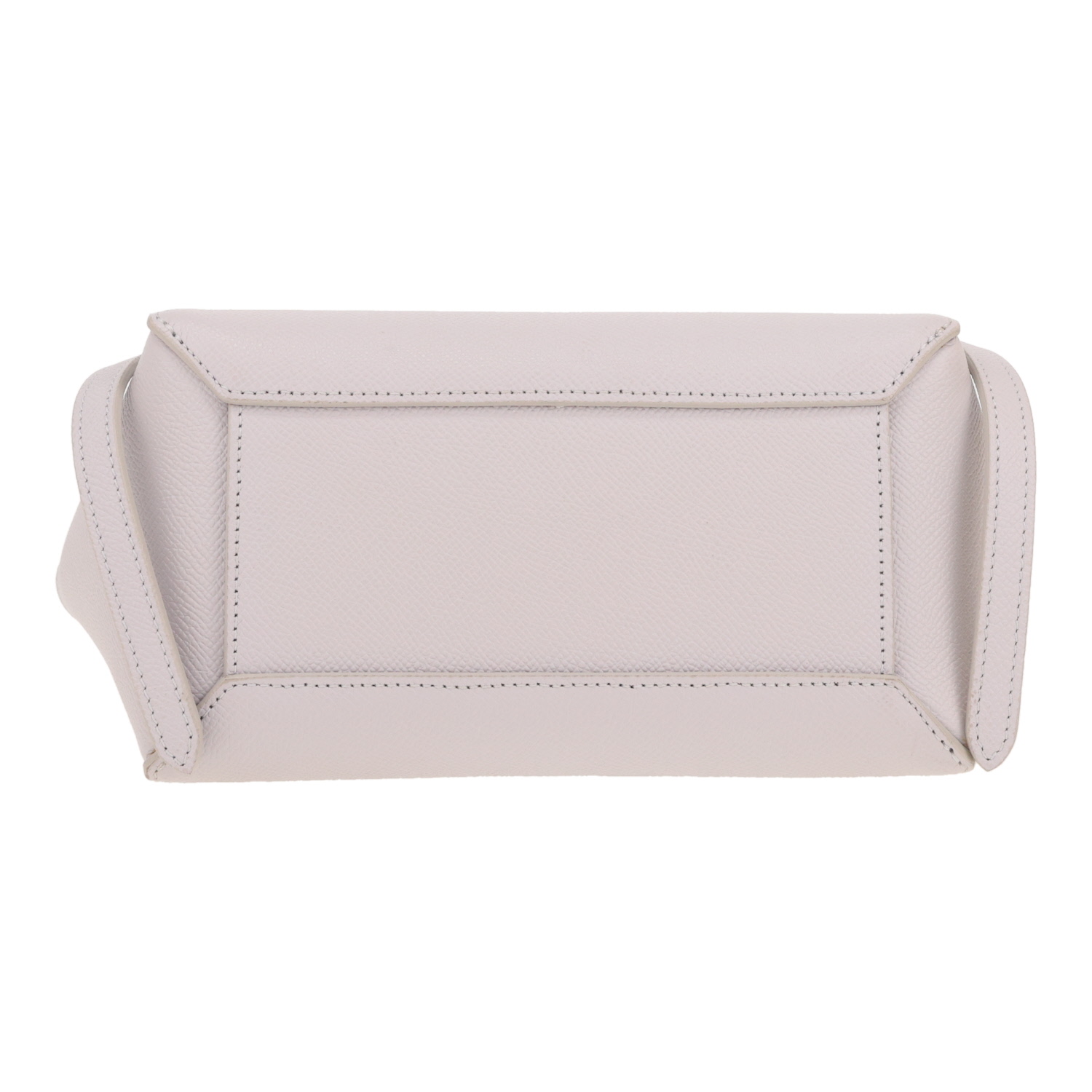 Celine Belt Nano shoulder bag in blue grained leather - Detail D1
