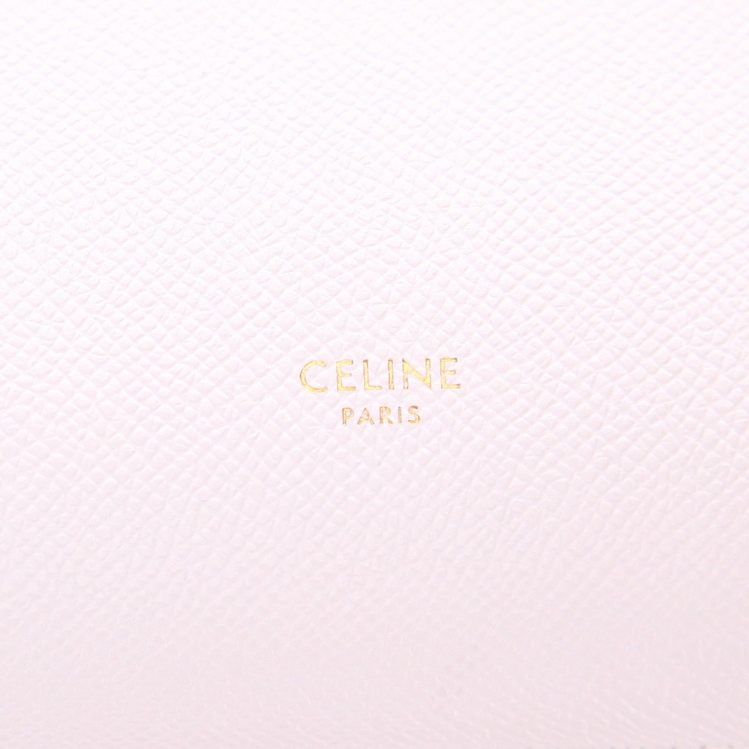 Celine Belt Nano shoulder bag in blue grained leather - Detail D2