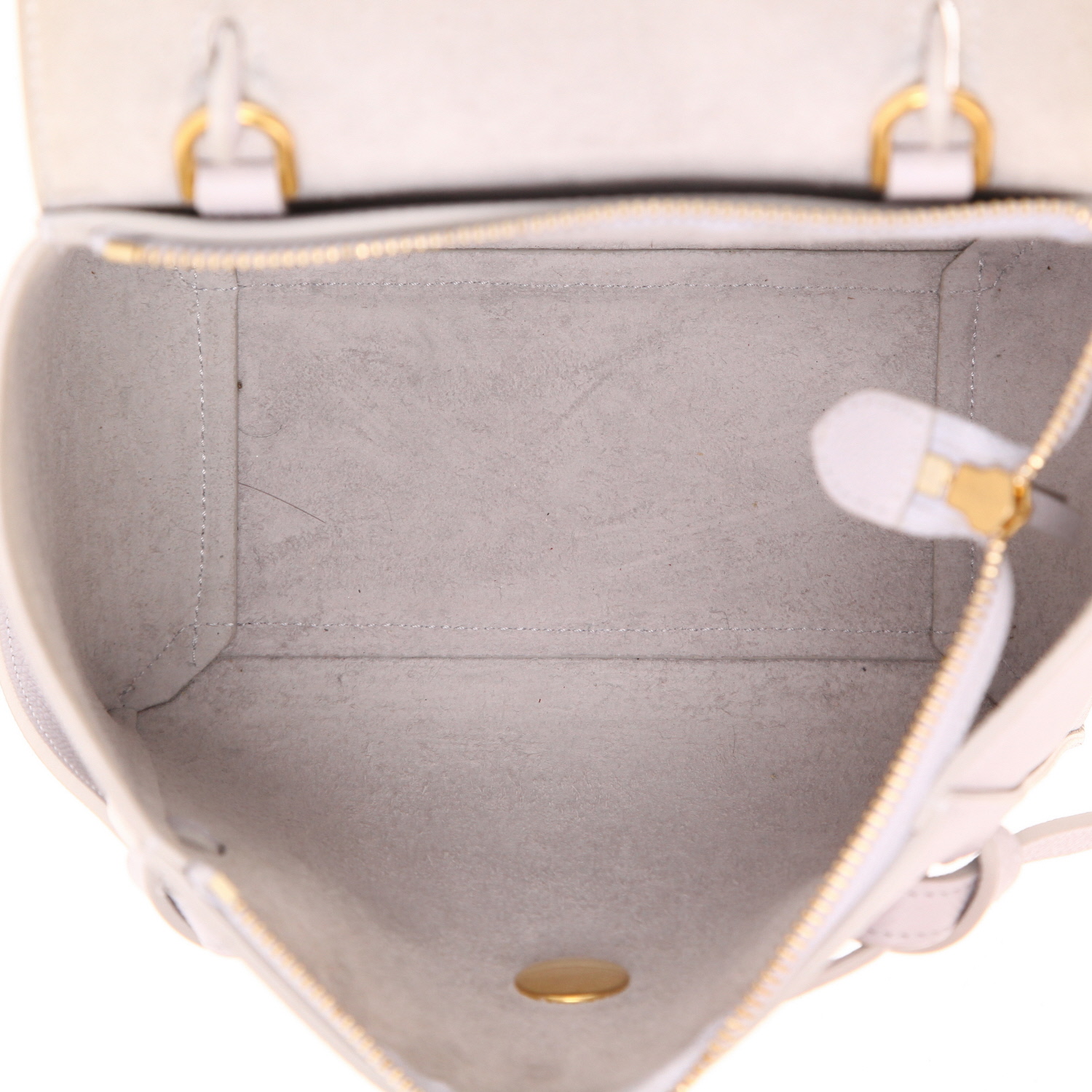 Bolso bandolera Celine Belt Nano de piel granulada azul - Detail D3