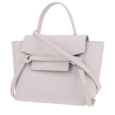 Bolso bandolera Celine Belt Nano de piel granulada azul