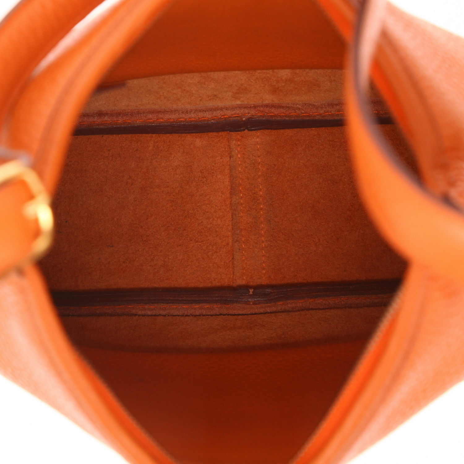 Sac à main Hermès  Trim en cuir togo orange - Detail D3