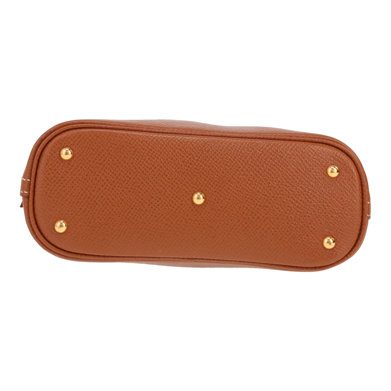 Borsa Hermès Bolide da 15 cm in pelle Courchevel Gold - Detail D1