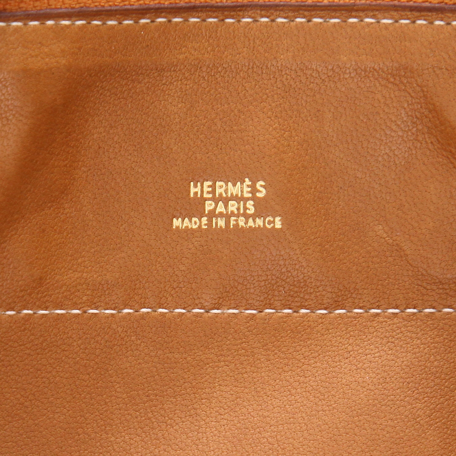 Sac à main Hermès  Bolide 15 cm en cuir Courchevel gold - Detail D2