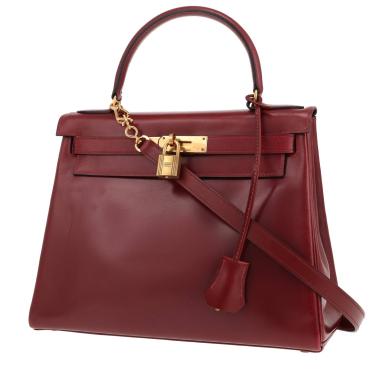 Borsa Hermès Kelly 28 cm in pelle rossa H