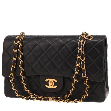 Bolso de mano Chanel  Timeless Classic en cuero acolchado negro