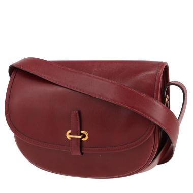 Bolso de mano Hermès «Balle De Golf» de piel box en color Bordeaux