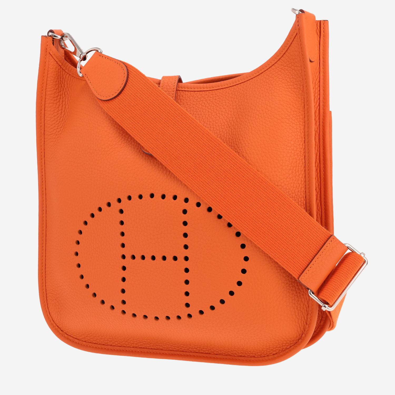 Hermès Evelyne 29 cm shoulder bag in Orange Togo leather