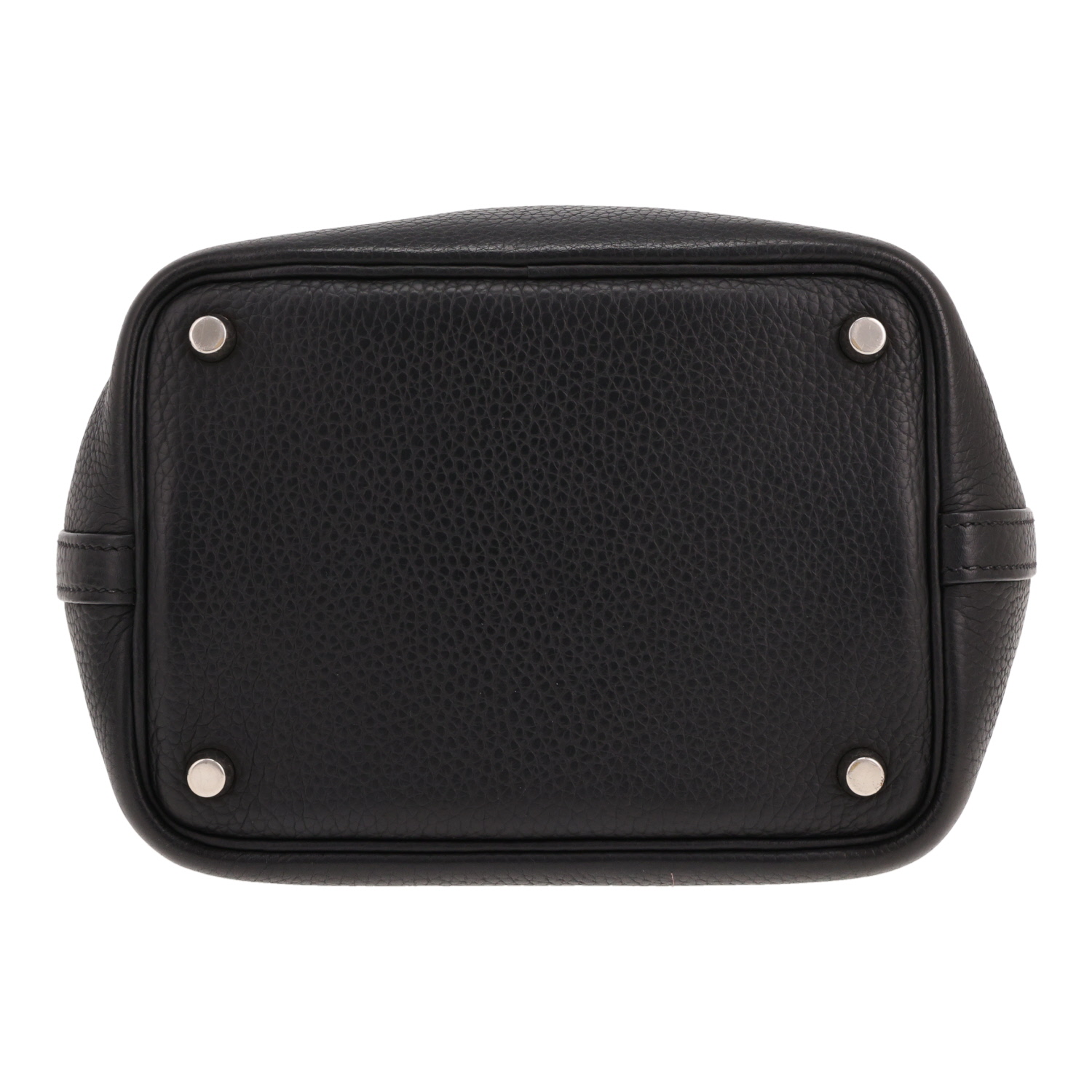 Sac à main Hermès  Picotin 18 cm en cuir togo noir - Detail D1
