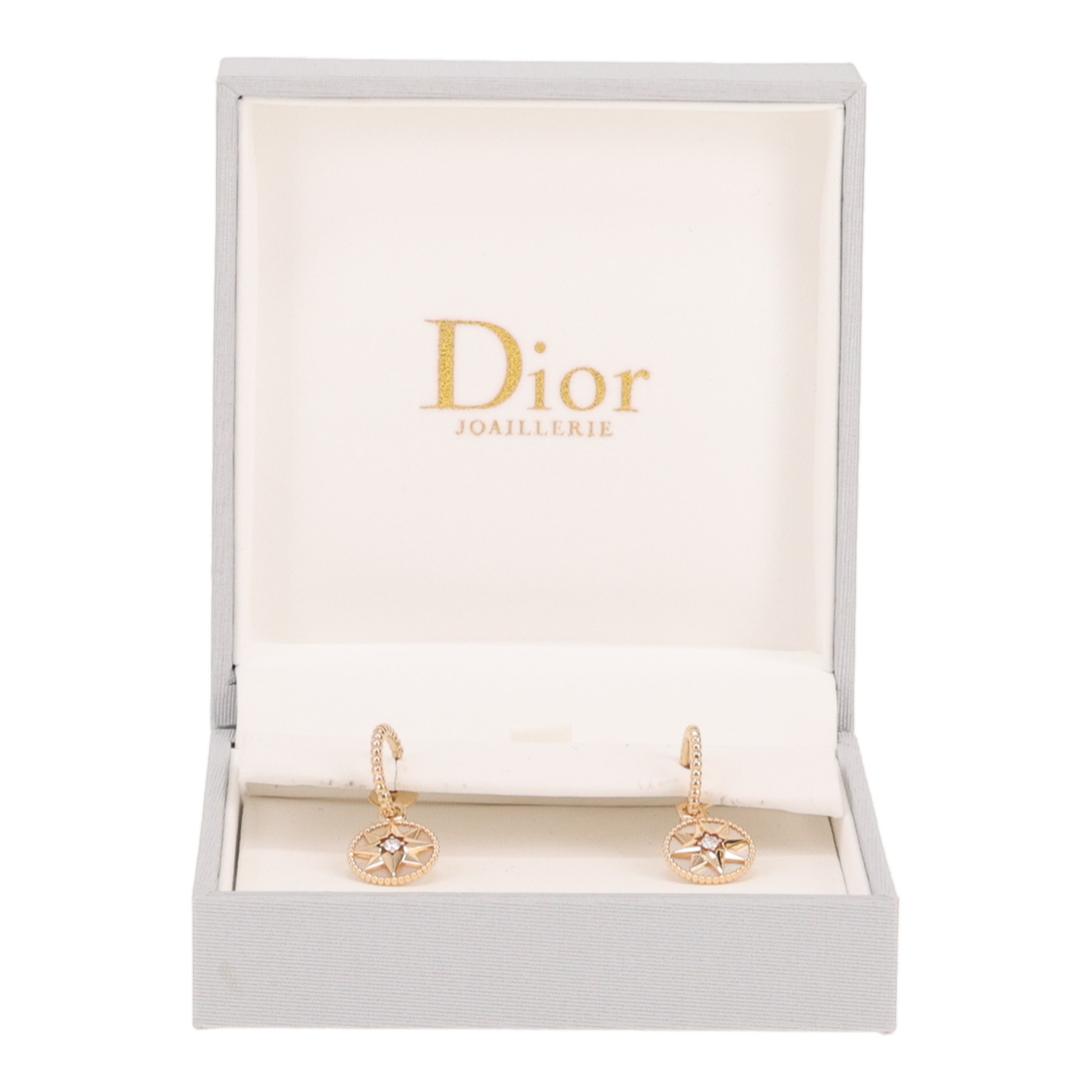 Coppia di fibbie Dior “Rose des vents” in oro giallo, madreperla e diamanti - Detail D2