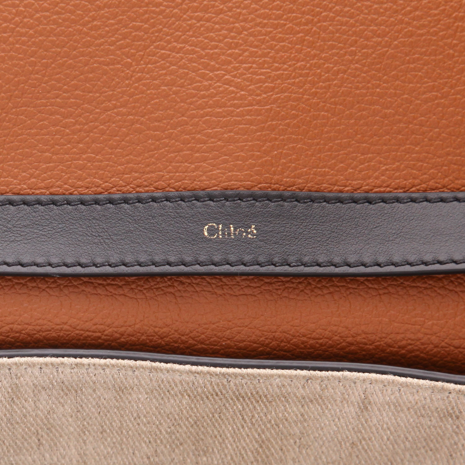 Sac porté épaule Chloé  Pénélope en cuir noir - Detail D2
