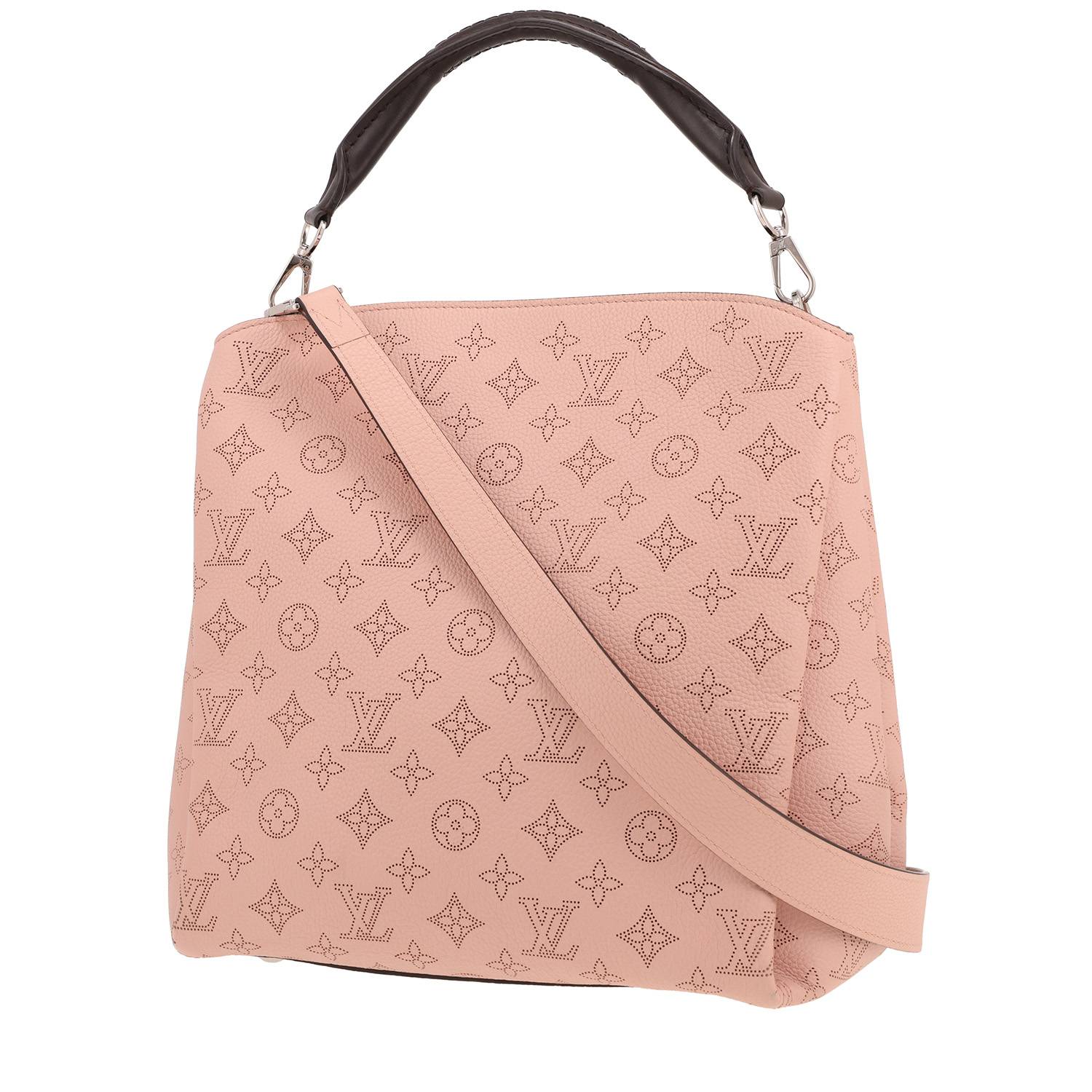 Sac Louis Vuitton Babylone Mahina rose et noir occasion