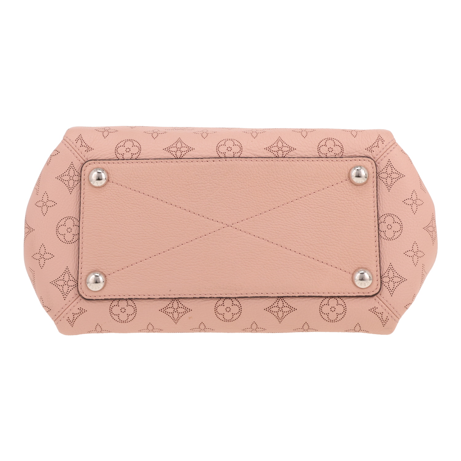 Borsa Louis Vuitton “Babylone” in pelle Mahina rosa e pelle Noir - Detail D1