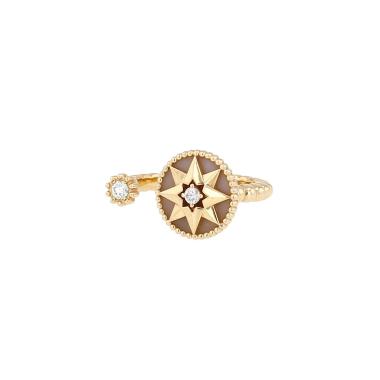 Dior Rose des vents open ring in rose gold, pink opal and diamonds