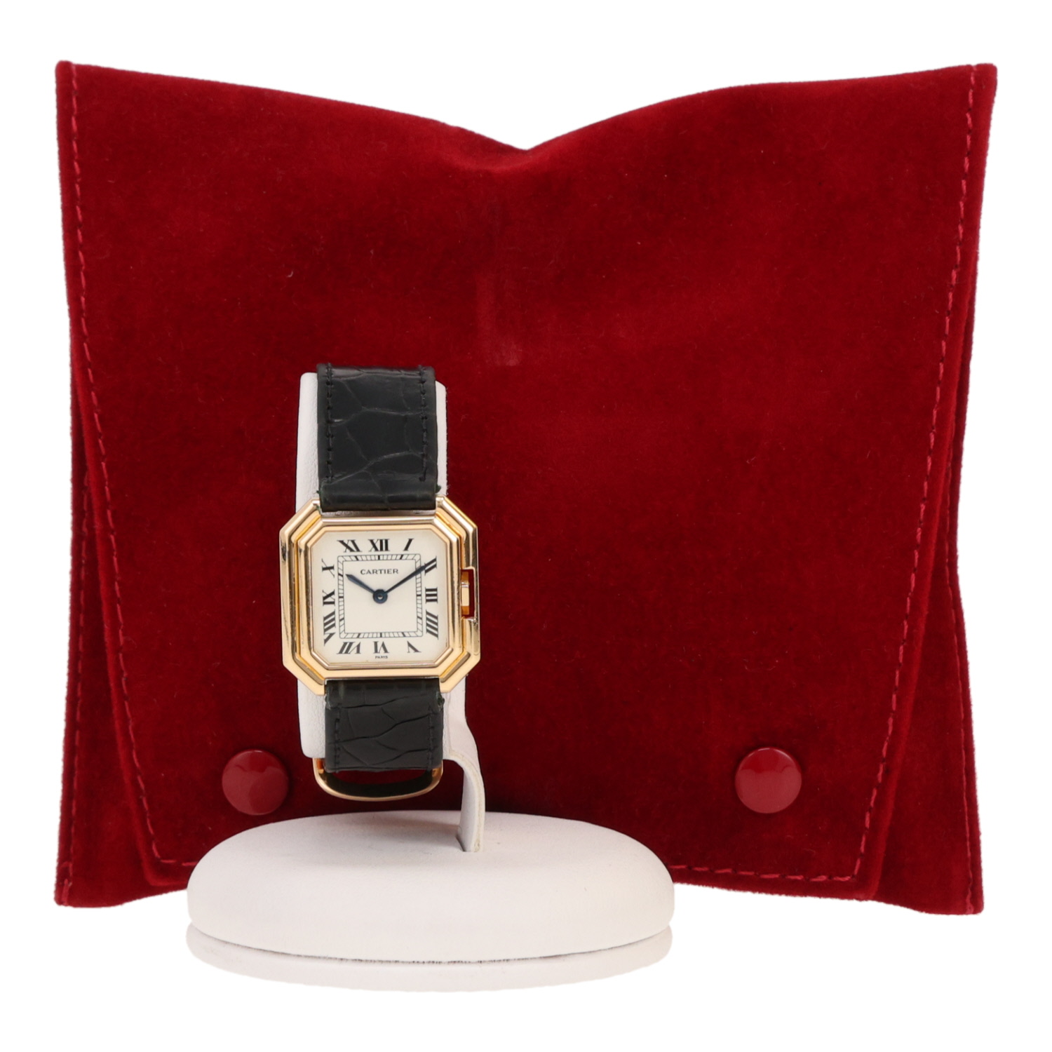Montre Cartier Ceinture en or jaune Ref: Cartier - 7810  Vers 1990