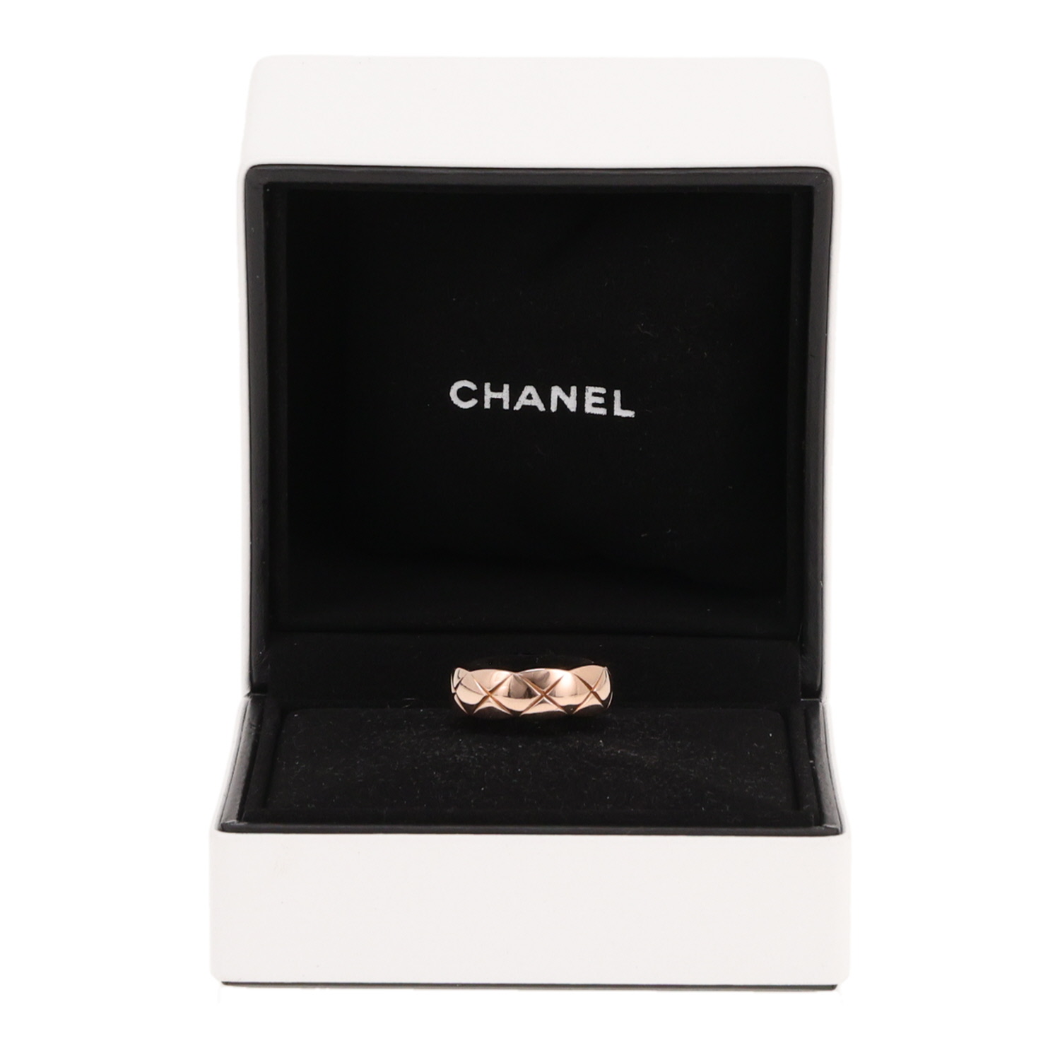 Anello Chanel Coco Crush, modello medio, in oro beige - Detail D2