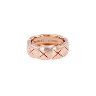 Anello Chanel Coco Crush, modello medio, in oro beige