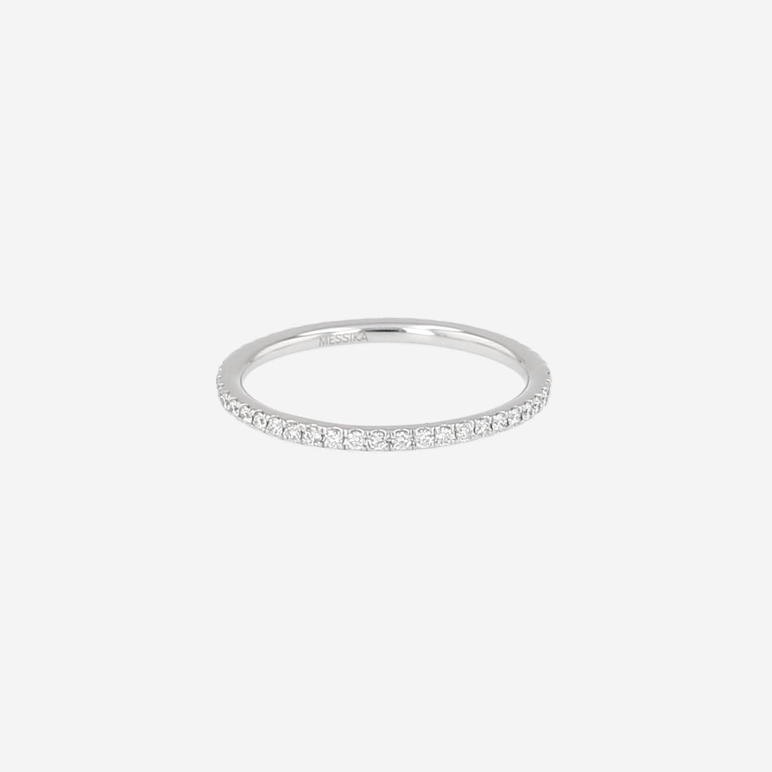 Anello Messika Gatsby taglia XS in oro bianco e diamanti