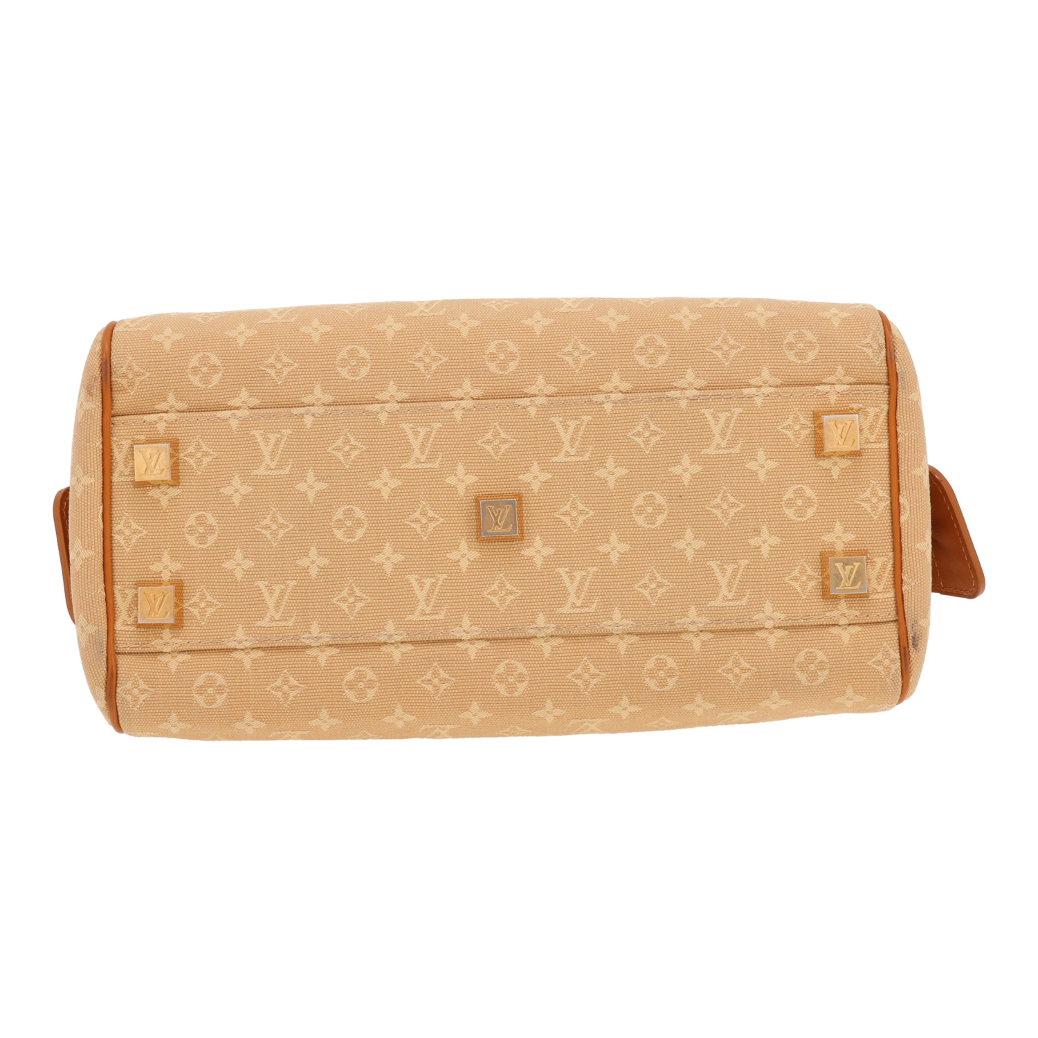 Sac à main Louis Vuitton  Joséphine en toile monogram Idylle beige et cuir marron - Detail D1