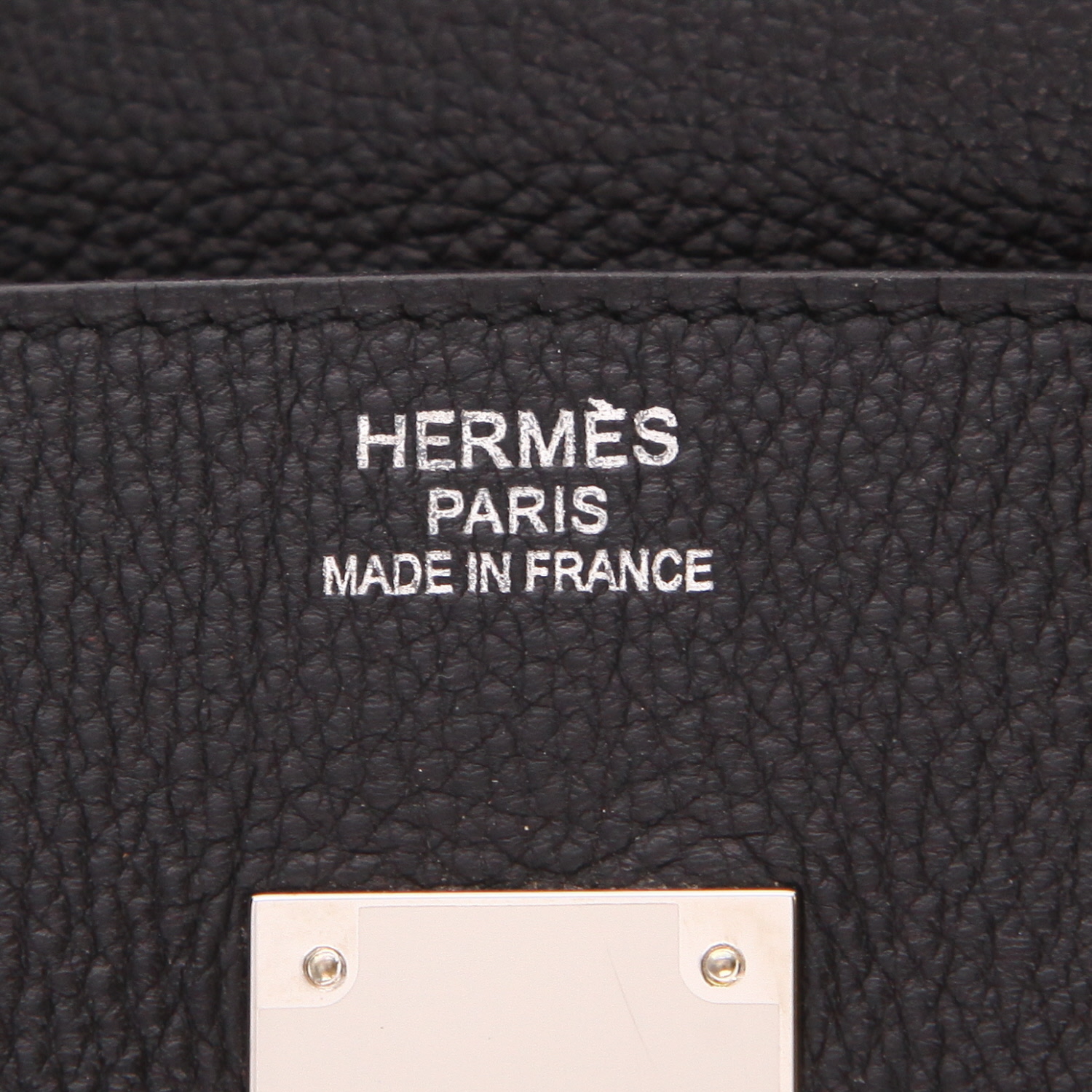 Hermès  Birkin 35 cm handbag  in black togo leather - Detail D2