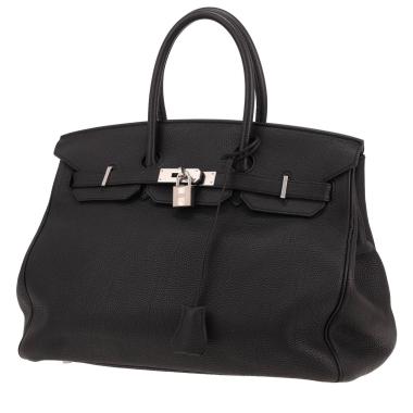 Hermès  Birkin 35 cm handbag  in black togo leather