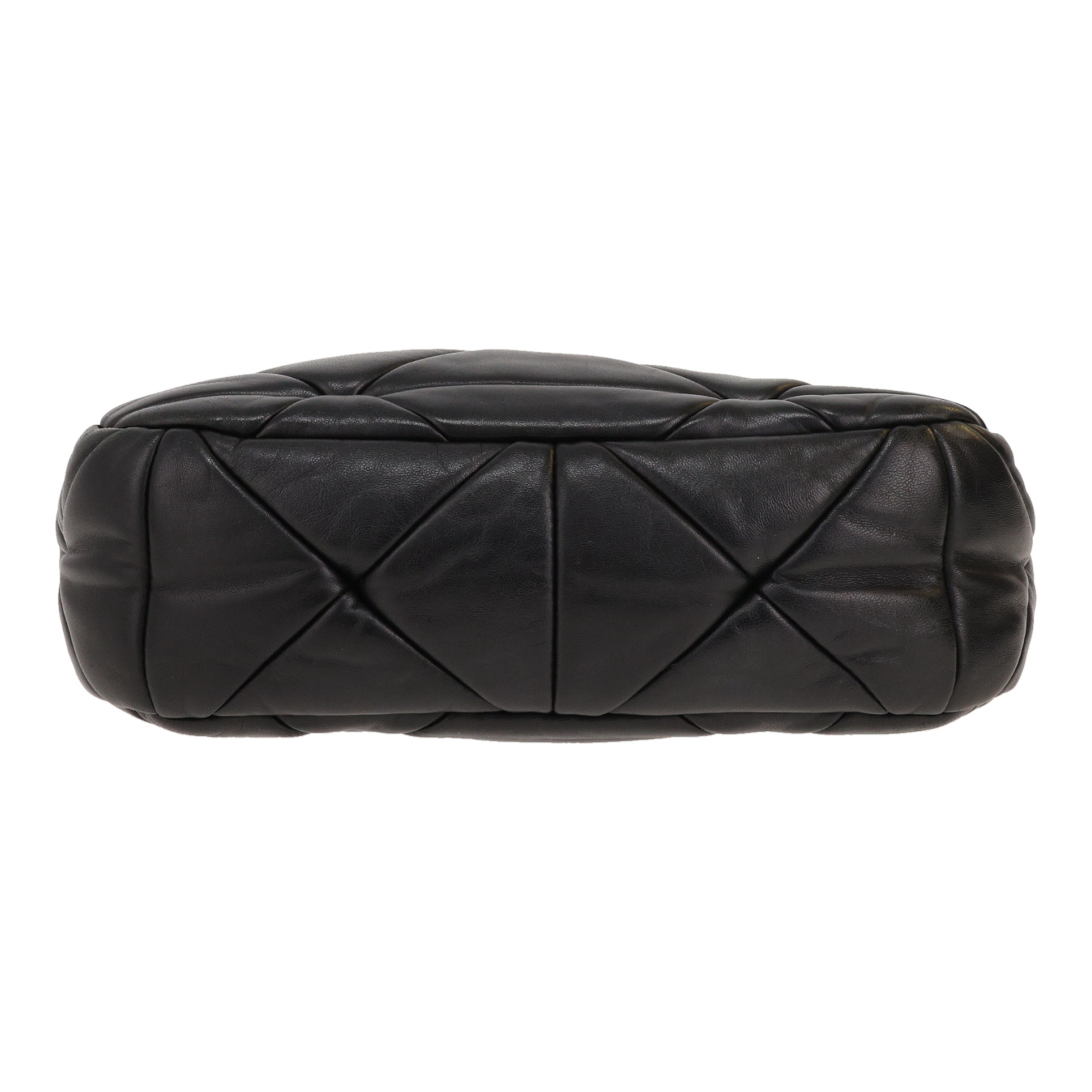 Prada   shoulder bag  in black quilted leather - Detail D1