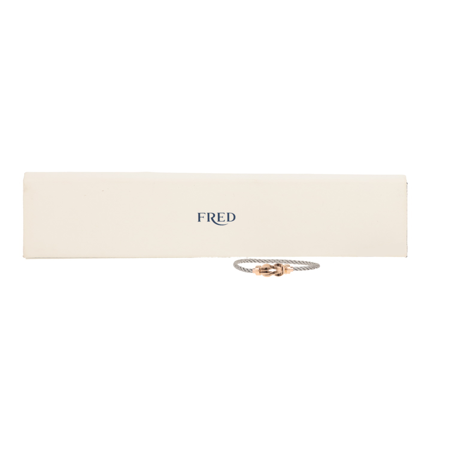 Brazalete Fred Chance Infinie modelo mediano de oro rosa