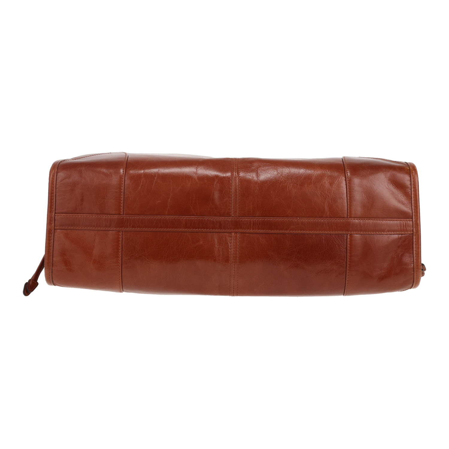 Bolso de mano Prada  Bonnie en cuero marrón - Detail D1