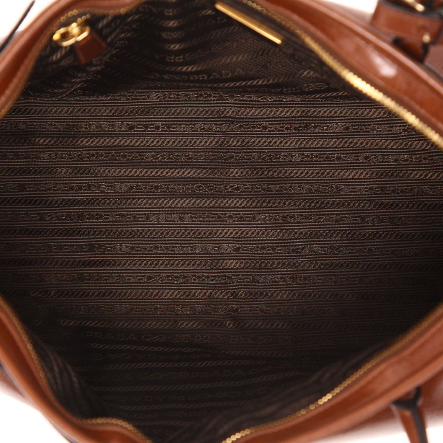 Sac à main Prada  Bonnie en cuir marron - Detail D3