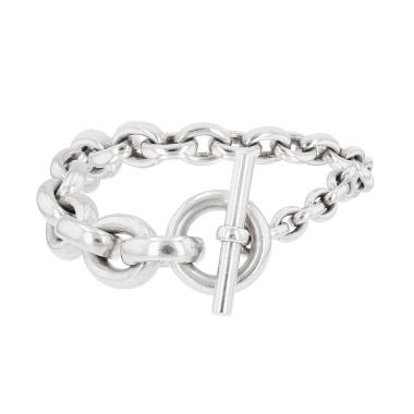 Hermès Crescendo bracelet in silver