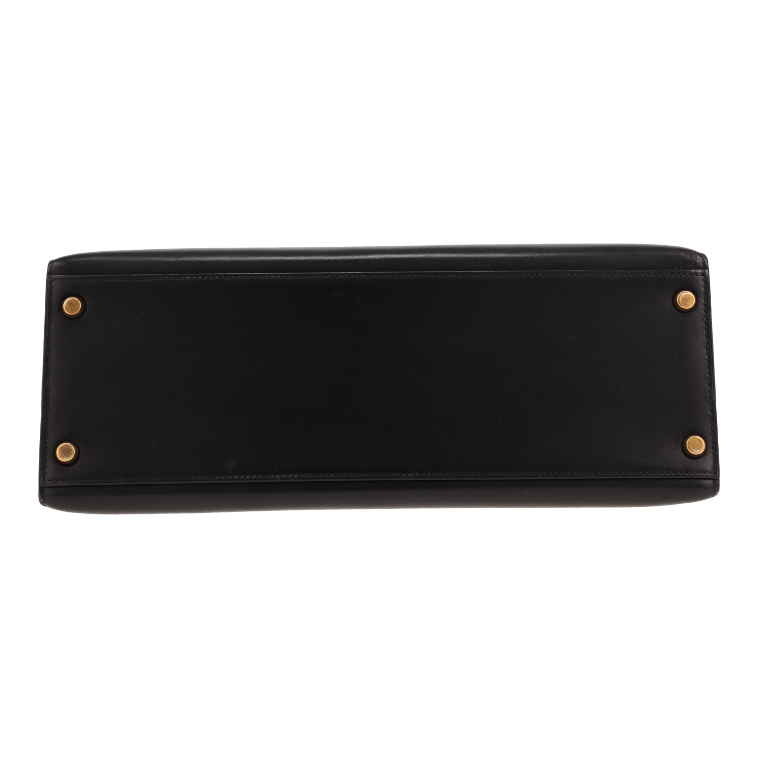 Hermès  Kelly 32 cm handbag  in black box leather - Detail D1