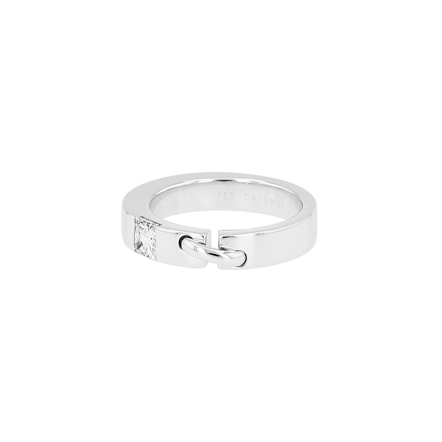 Bague Chaumet Lien Or Blanc Diamant Occasion