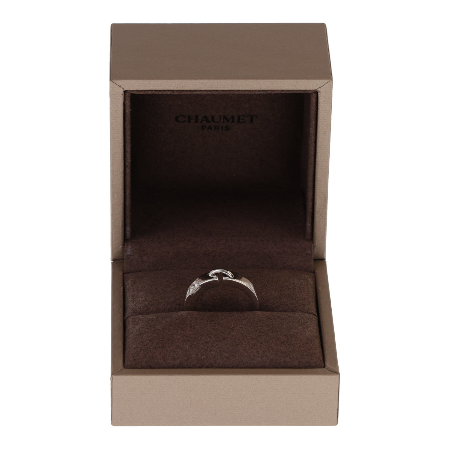 Anillo «Lien» de Chaumet en oro blanco y diamantes - Detail D2