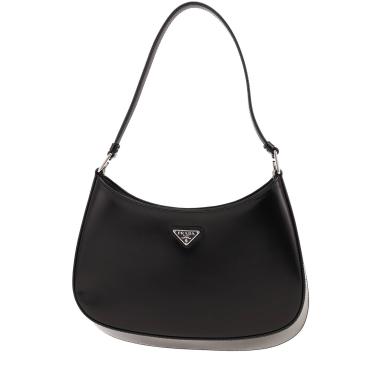 Bolso de mano Prada  Cleo en cuero esmaltado negro