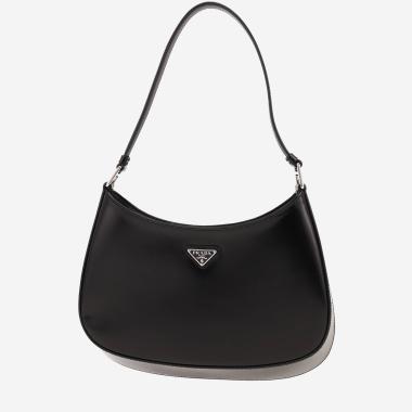 Borsa Prada  Cleo in pelle lucida nera