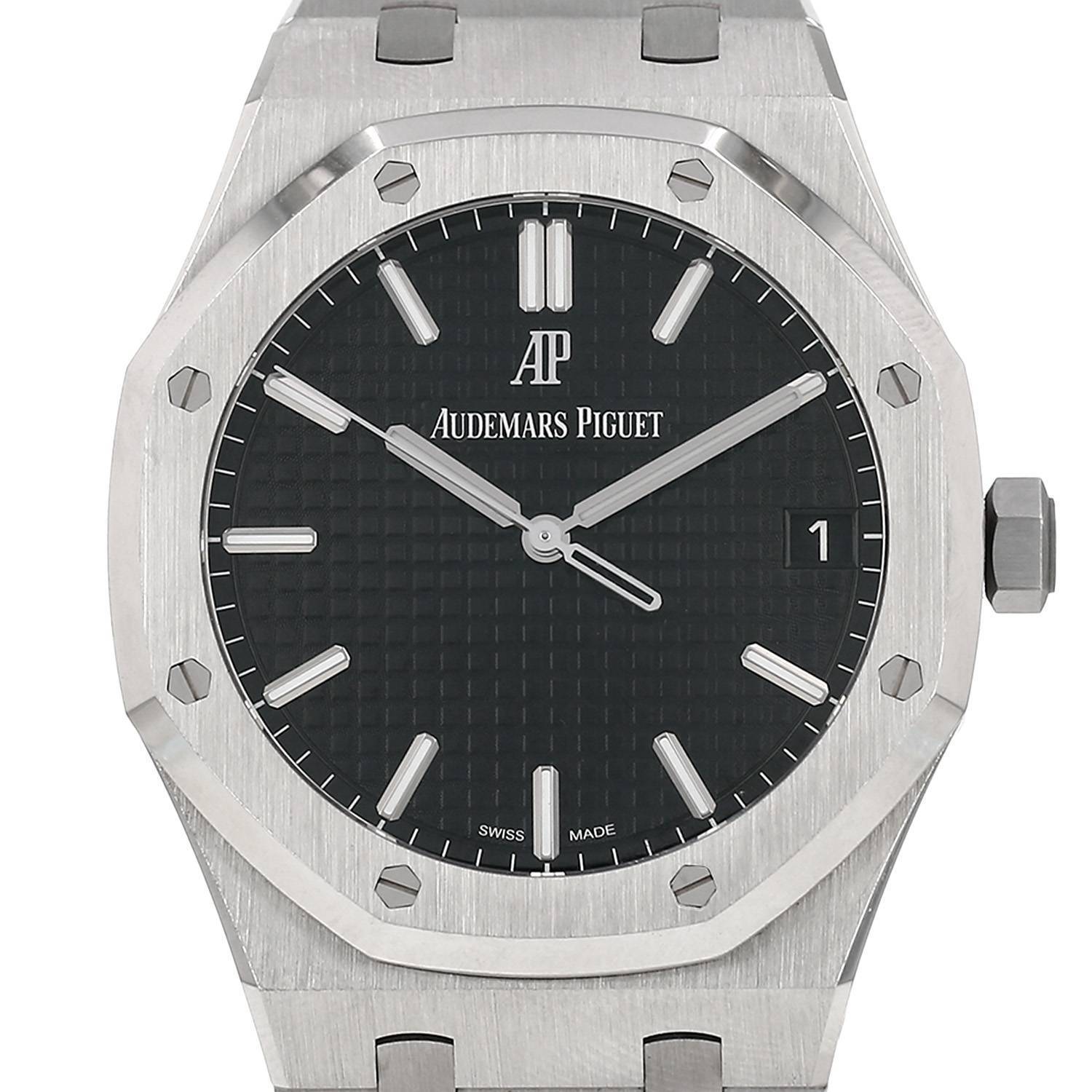 Montre Audemars Piguet Royal Oak en acier Ref: Audemars Piguet - Montre Audemars Piguet Royal Oak en acier Ref: Audemars Piguet -