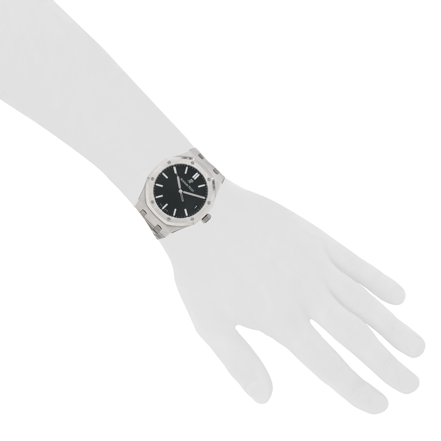 Montre Audemars Piguet Royal Oak en acier Ref: Audemars Piguet - 15500ST.OO.1220ST.03  Vers 2020 - Detail D1