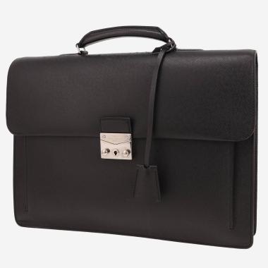 Porte-documents Louis Vuitton  Robusto en cuir taiga noir