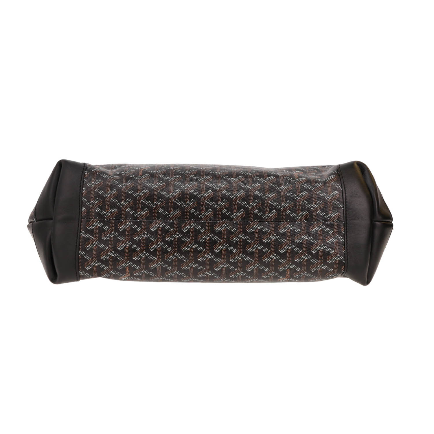 Bolso Cabás Goyard  Bellechasse en tela Goyardine negra y cuero negro - Detail D1