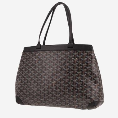 Shopping bag Goyard  Bellechasse in tela Goyardine nera e pelle nera