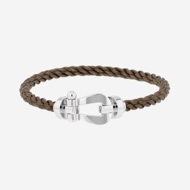 Bracelet Fred Force 10 grand modèle en or blanc