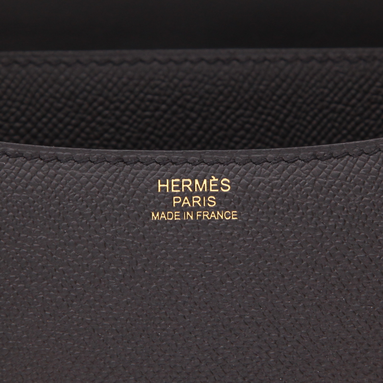 Hermès  Constance handbag  in black epsom leather - Detail D2