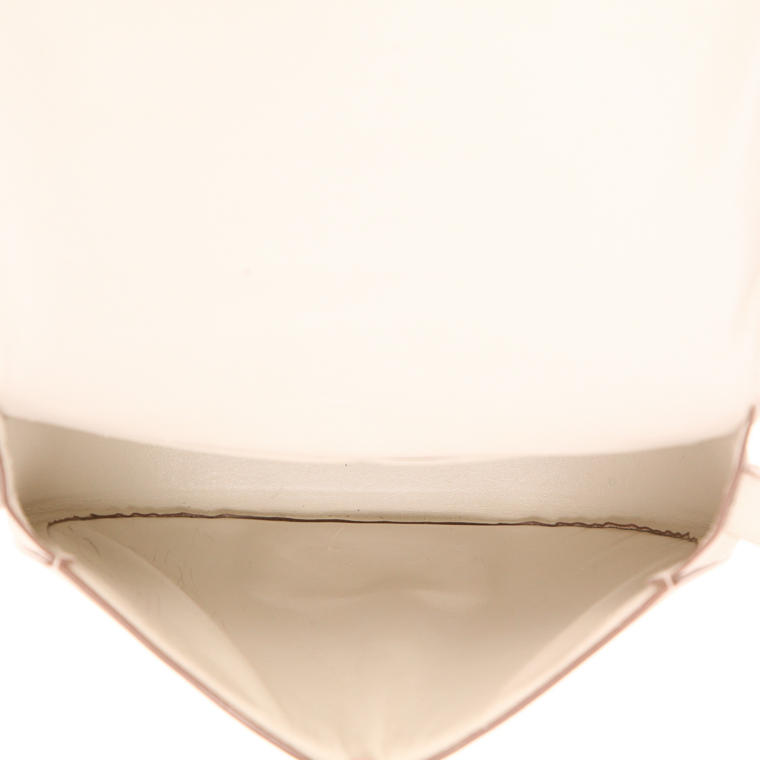 Bolso bandolera Celine Trotteur de piel granulada blanca - Detail D3