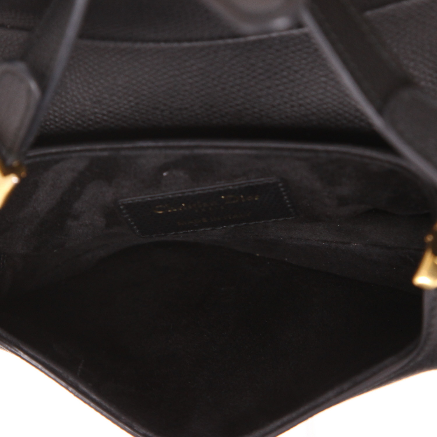 Bolso de mano Dior  Saddle en cuero negro - Detail D3
