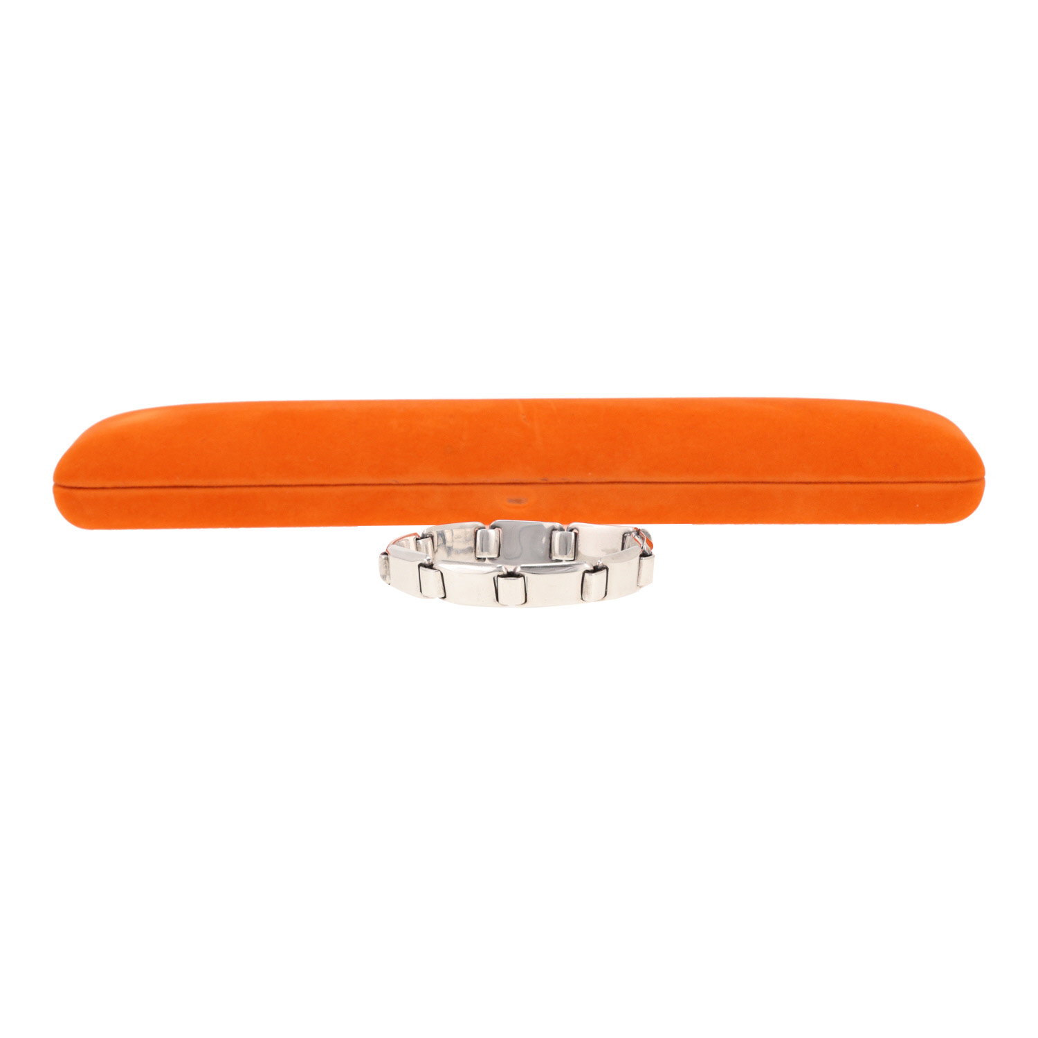 Brazalete semiarticulado Hermès Luna Park de plata