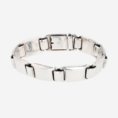 Bracelet semi-articulé Hermès Luna Park en argent