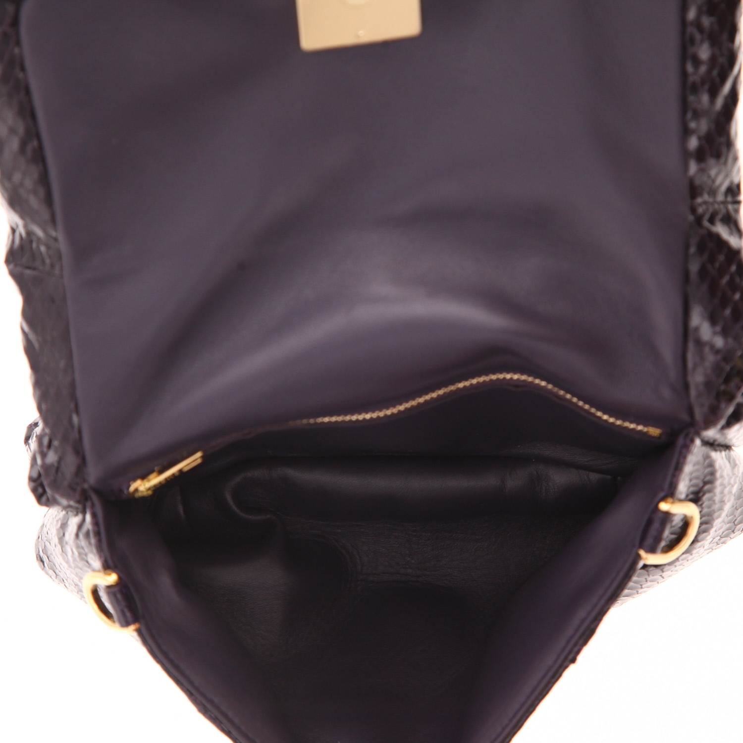 Borsa a tracolla Loewe  Goya in pitone plum - Detail D3