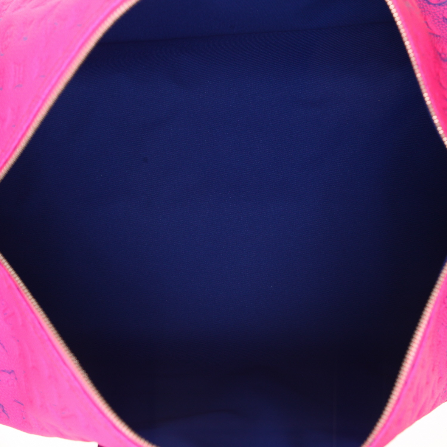 Borsa da viaggio Louis Vuitton Keepall Edizioni Limitate in pelle Monogram con stampa sfumata rosa e viola - Detail D3